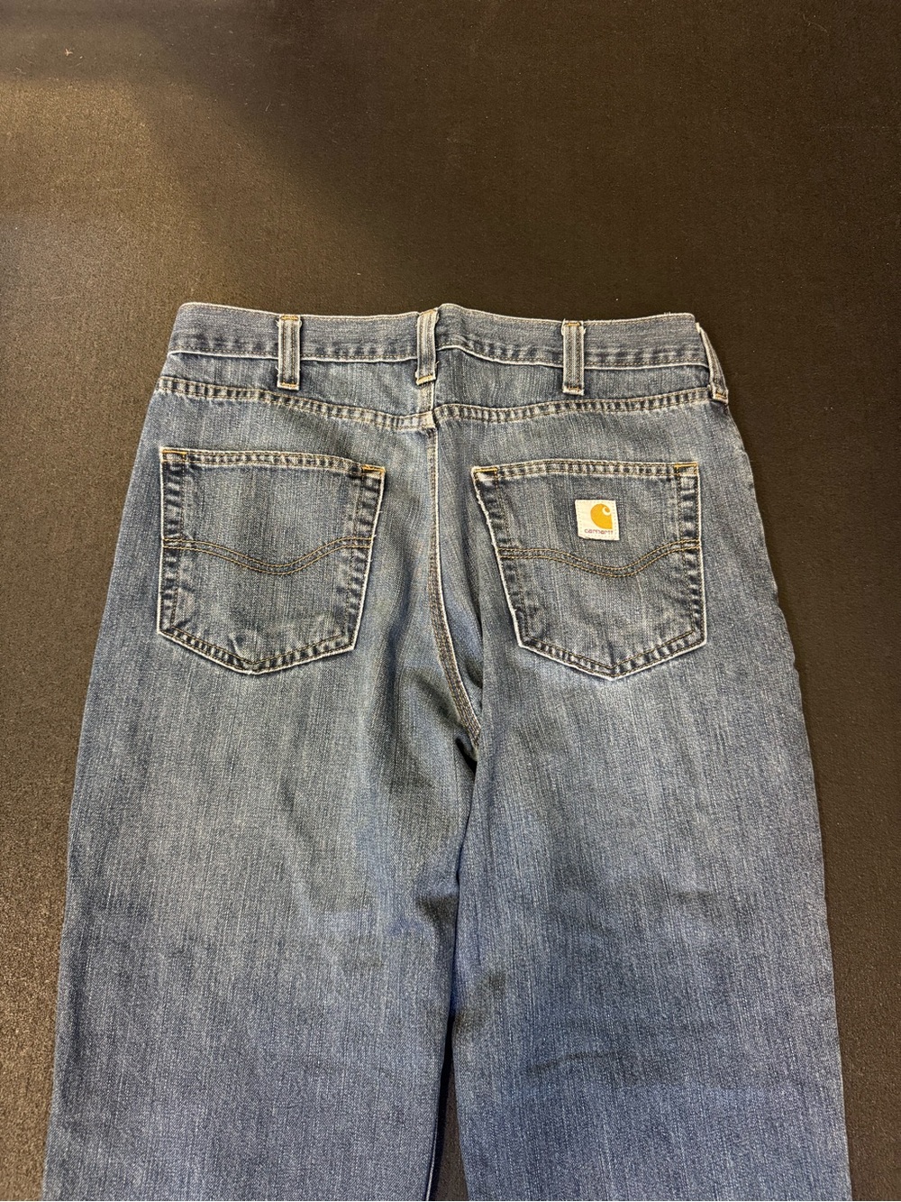 Vintage Y2K Distressed Carhartt blue jeans